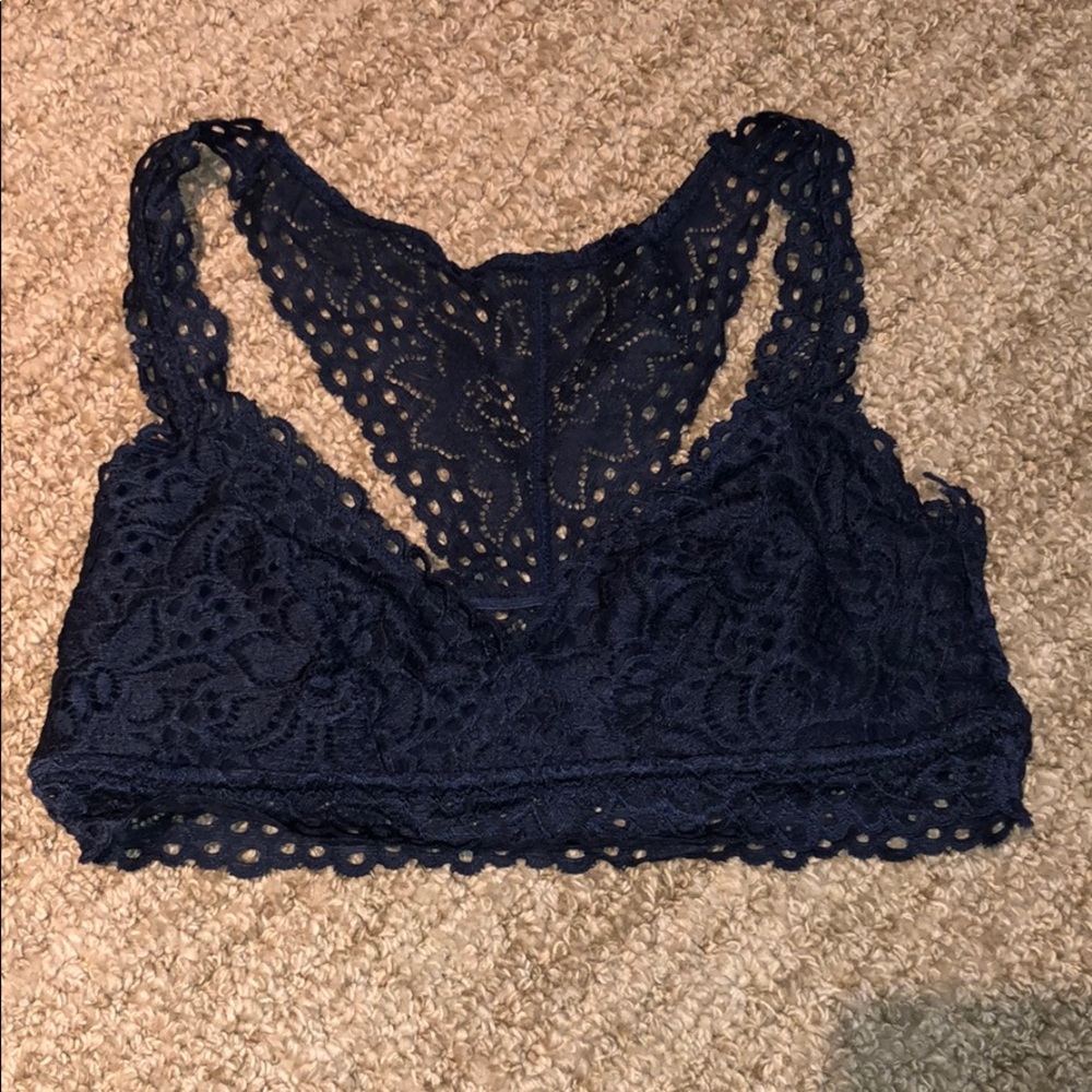 navy bralette